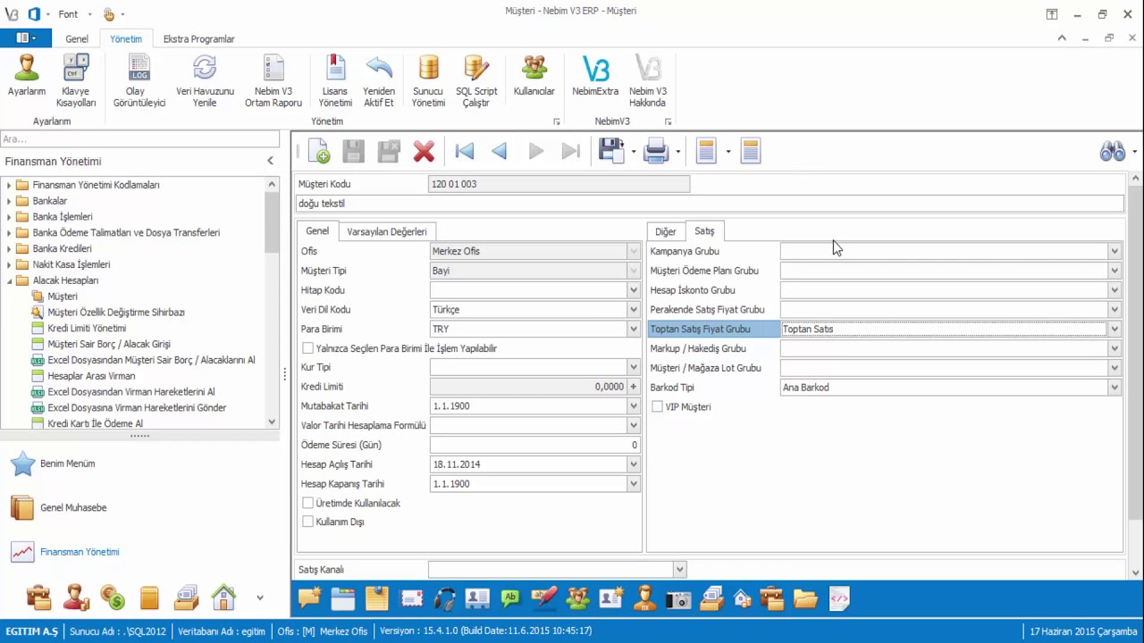 NEBİM V3 ERP FİYATLANDIRMA
