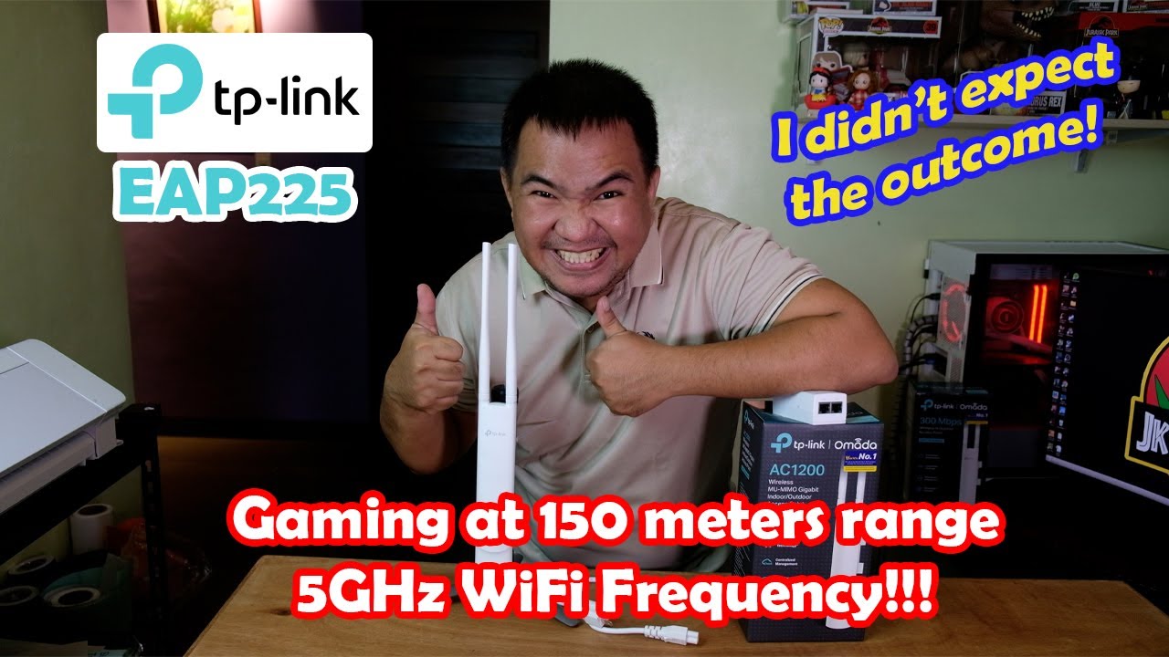 tp-link EAP225: Actual range and gaming test ( it was totally unexpected) | JK Chavez