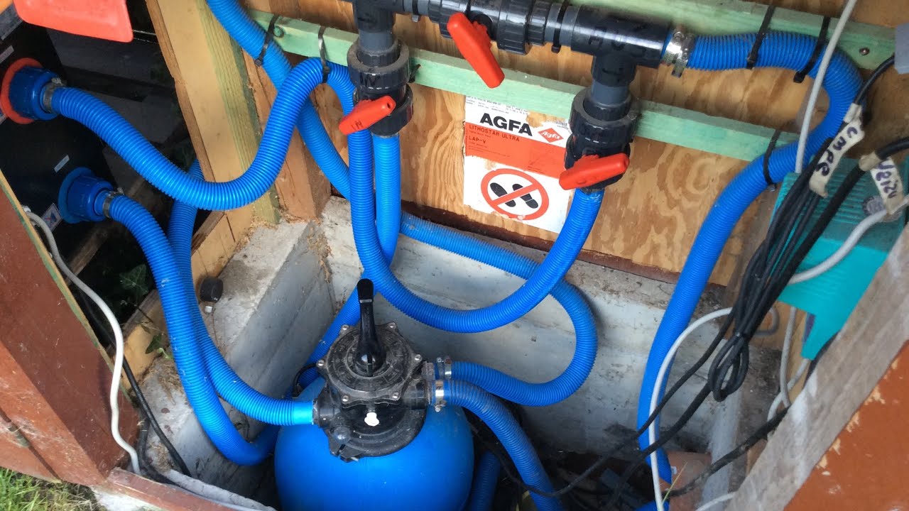 Pool-Wärmepumpe + Bypass
