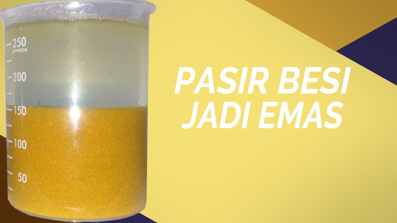 Pasir BESI Jadi EMAS #mengekstraksi emas dari pasir hitam