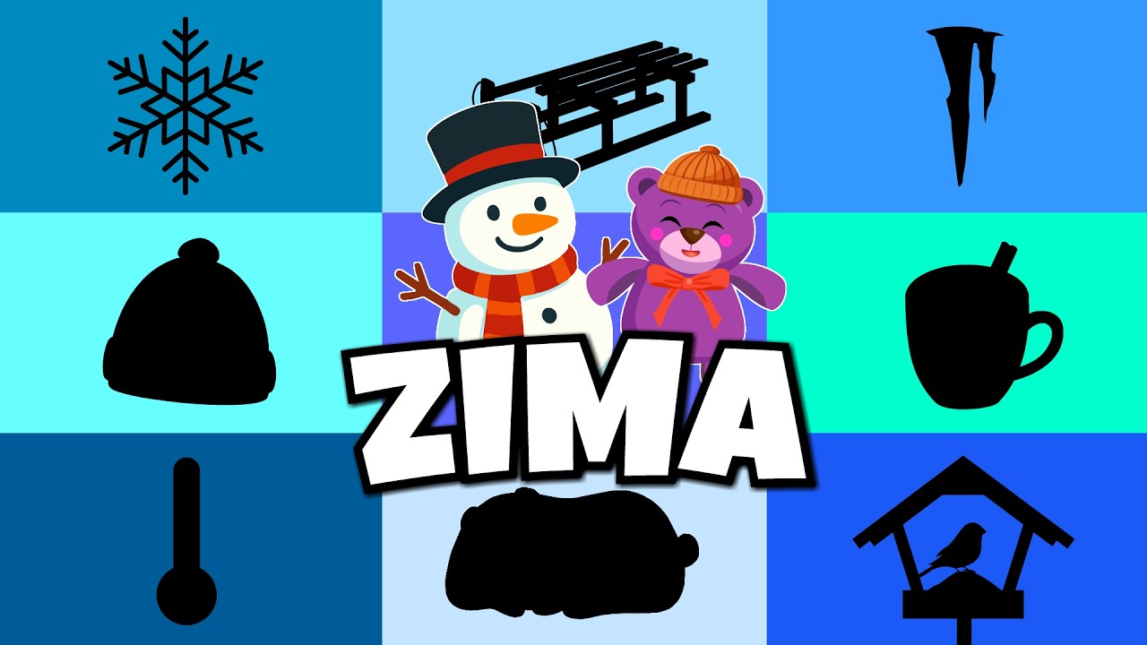Zima - Symbole zimy - Film edukacyjny dla dzieci
