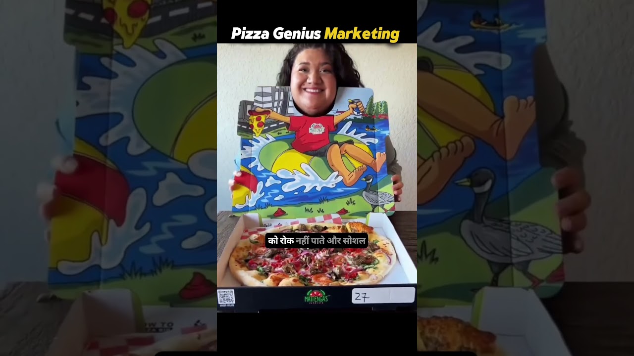 Genius Pizza Box Marketing Strategy | Unique Pizza Box Marketing in Hindi #marketing #business#hindi