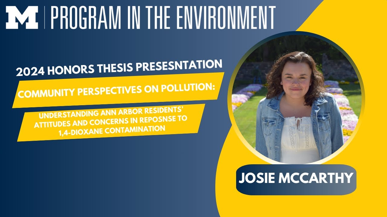 Josie McCarthy PitE Honors Thesis: Community Perspectives on Pollution