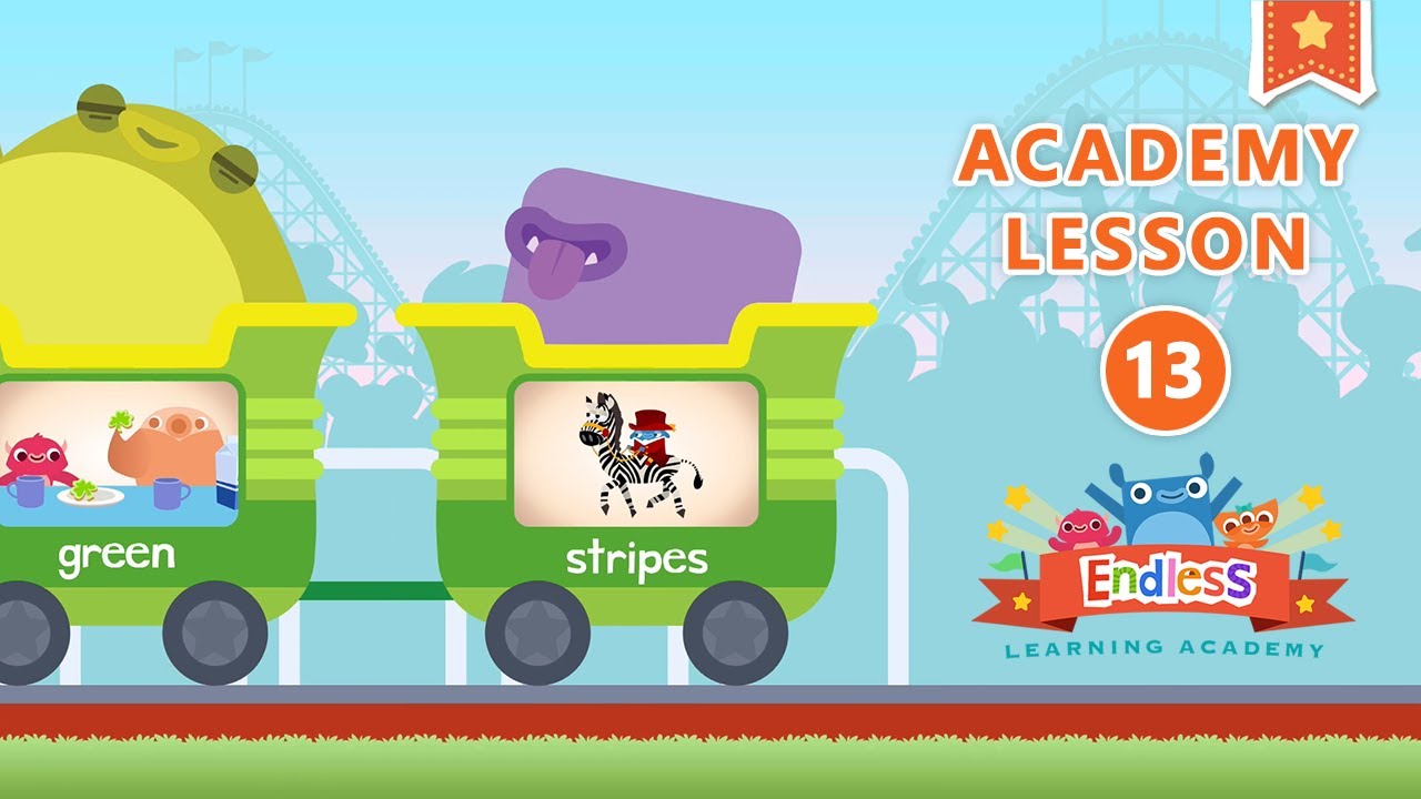 Endless Learning Academy - Lesson 13 - RED, BLUE, YELLOW, GREEN, STRIPES | Originator Games