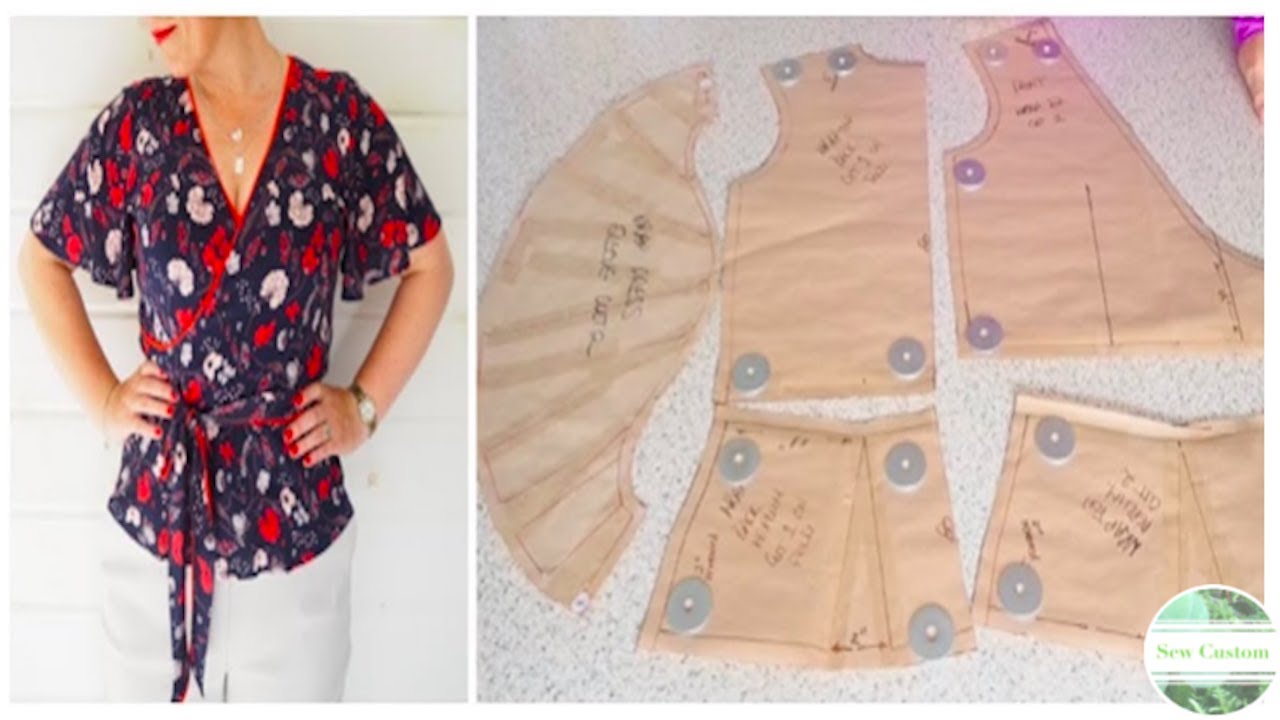 The Patterning of my Mock Wrap Top