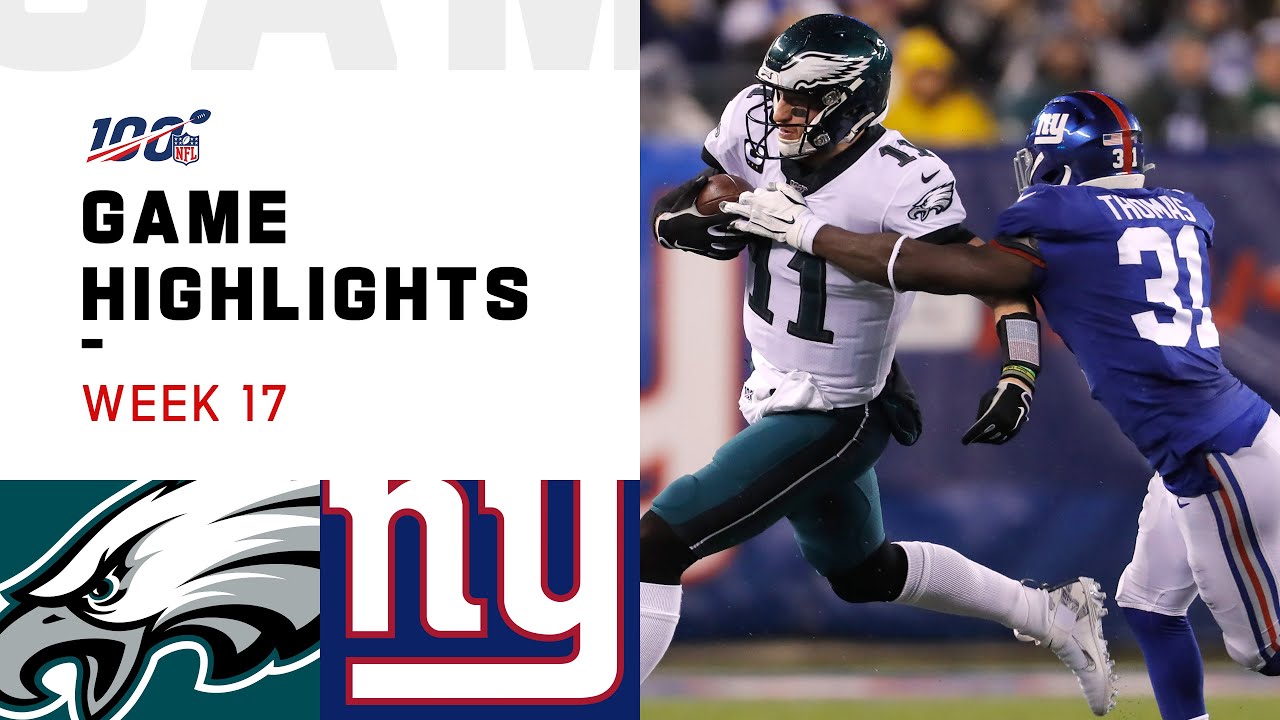 Eagles vs. Giants Week 17 Highlights | NFL 2019
