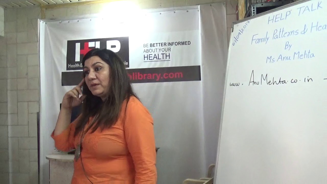 Family Patterns & Health Part - 1 By Ms. Anu Mehta HELP Talks Video