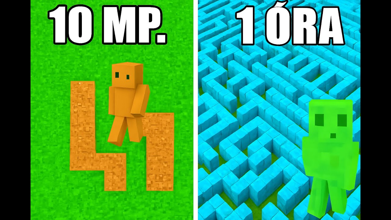 Minecraft, labirintus épités NOOB vs PRO