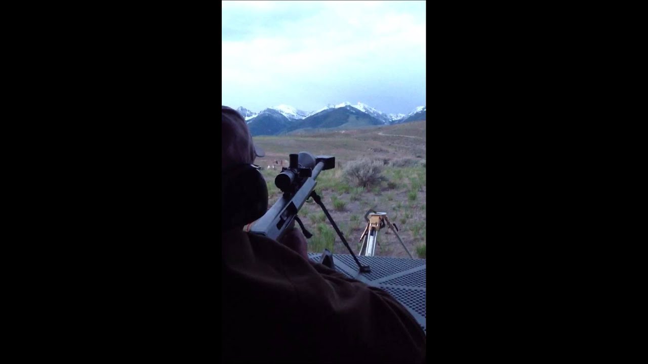 Tracers down range Barrett 50 cal gw