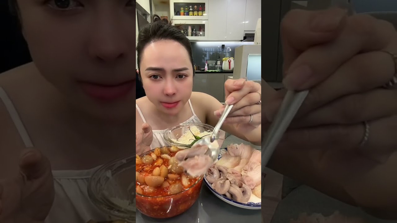 Mời mọi người Mukbang Thịt Luộc Mắm Đu Đủ, Cơm Thịt Ba Chỉ Luộc Chấm Mắm Dưa Cà Pháo với em nghen