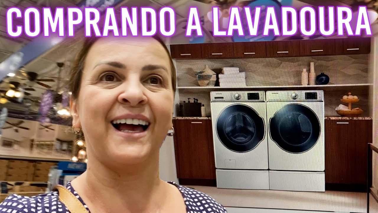 COMPRANDO A LAVADORA E SECADORA PARA A CASA NOVA