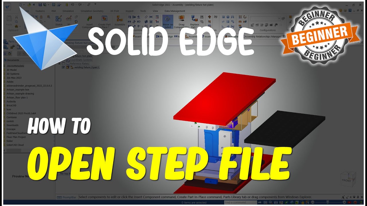 Solid Edge How To Open Step File