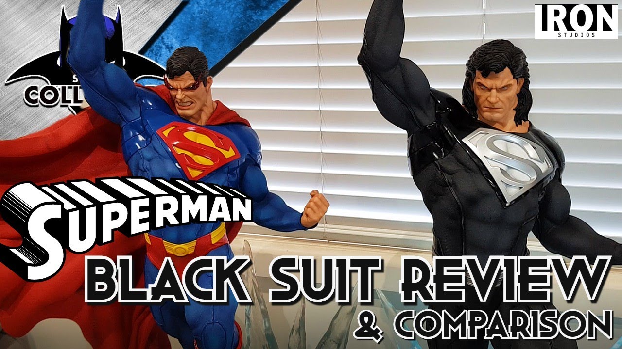 Iron Studios SUPERMAN Black Suit 1/3 Statue Review & Comparison!