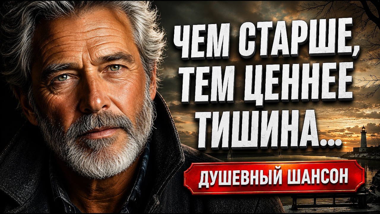 ЧЕМ СТАРШЕ, ТЕМ ЦЕННЕЕ ТИШИНА... Очень сильная песня! Душевный шансон 2026