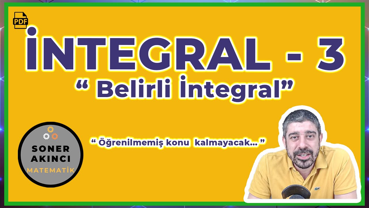 İNTEGRAL 3 | BELİRLİ İNTEGRAL | PDF