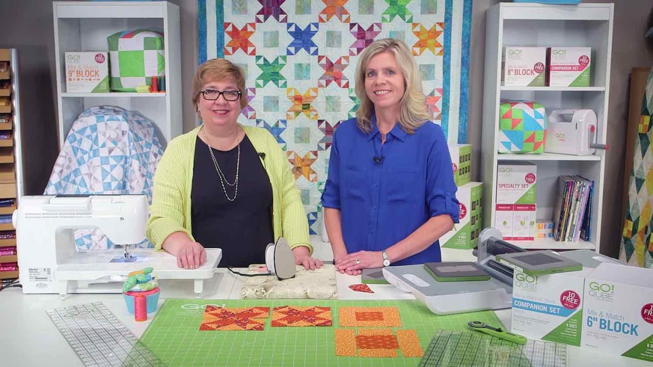 Make a Star Surprise Throw Quilt Using the GO! Qube