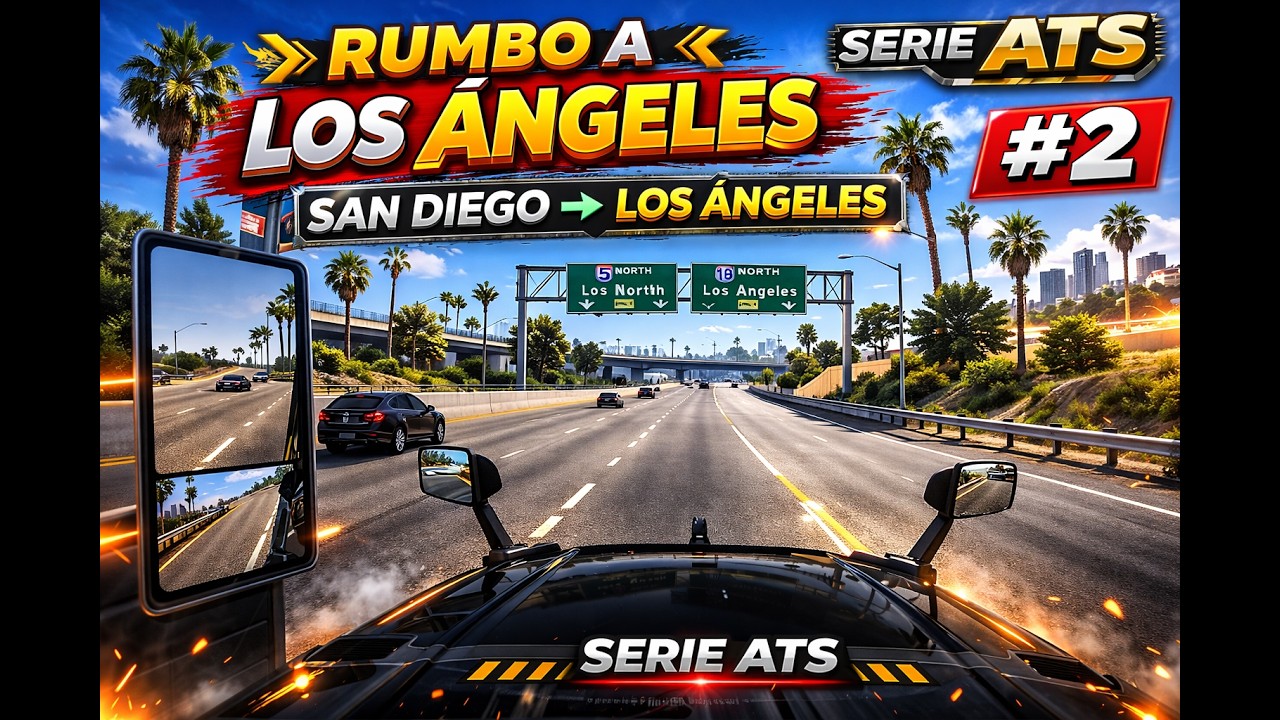 SIGUE EL VIAJE 🚛 SAN DIEGO A LOS ÁNGELES | ATS #2