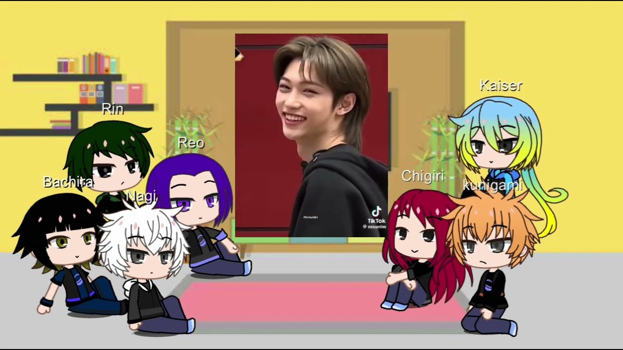 Blue lock react to isagi as leefelix straykids#reactgacha #bluelock #straykids