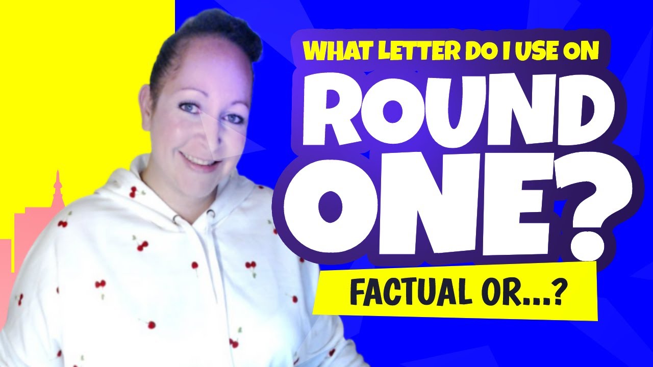 What Credit Dispute Letter Do I Use on Round One for Credit Sweeps?