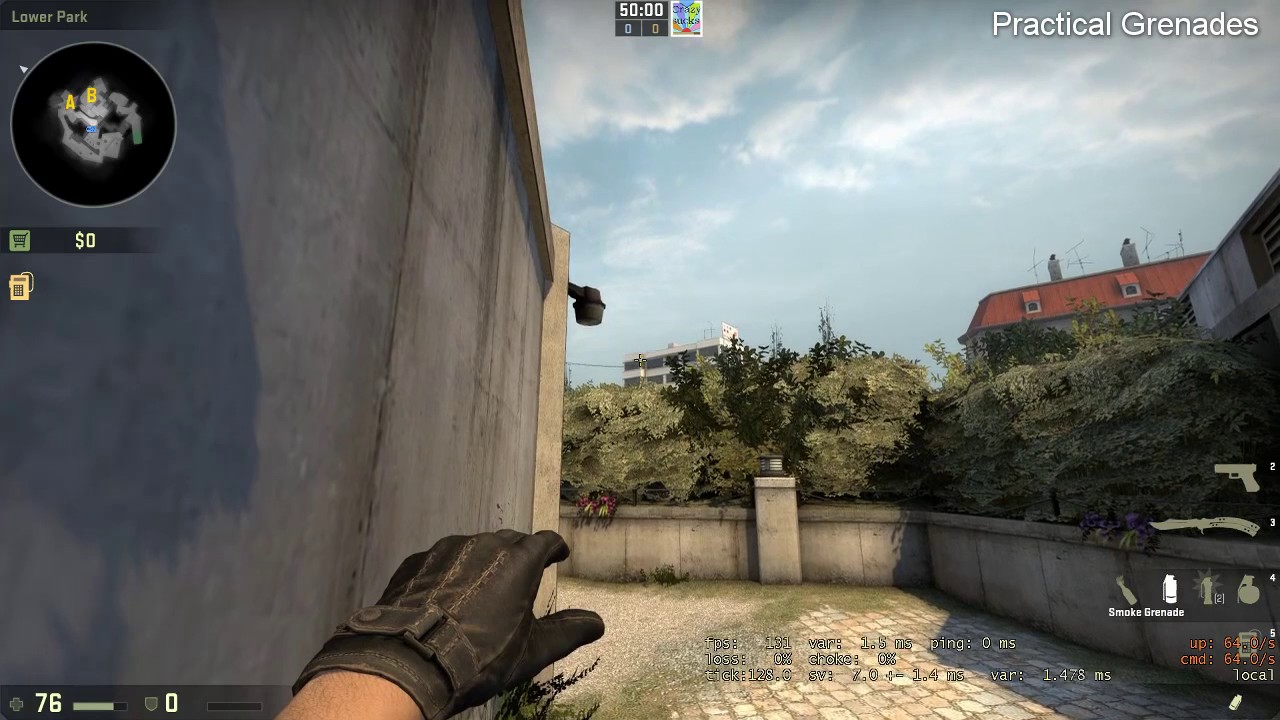 de_Overpass: Toilets to B barrels/toxic (B fake) smoke tutorial
