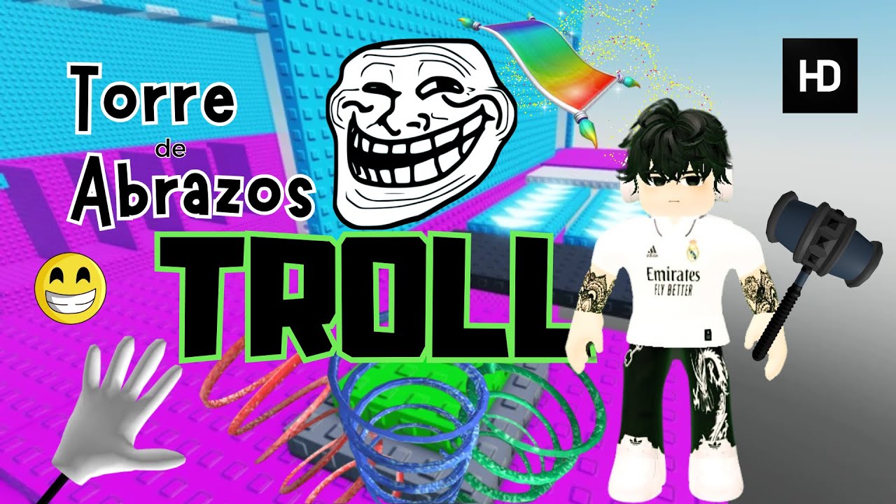 🤯🤝💥Juguemos TORRE de Abrazos TROLL de Roblox💥🔨😂