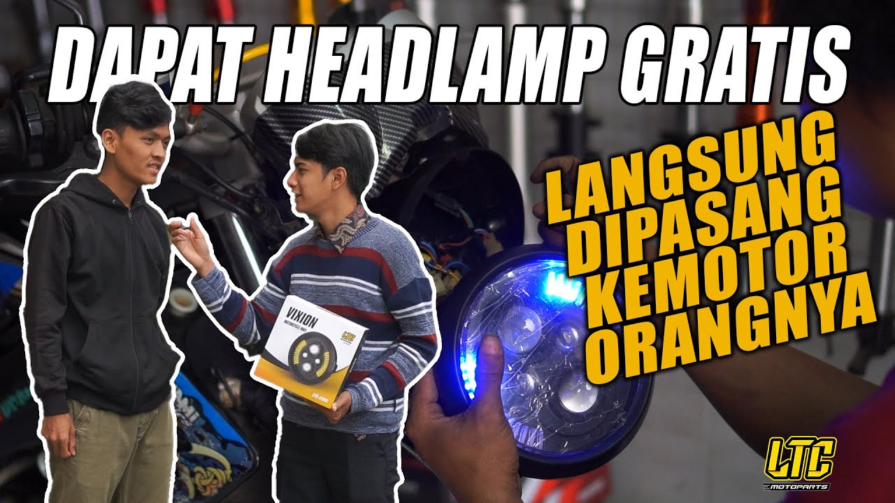 NEW!! PEMASANGAN LAMPU HEADLAMP DAYMAKER VIXION OLD LTC