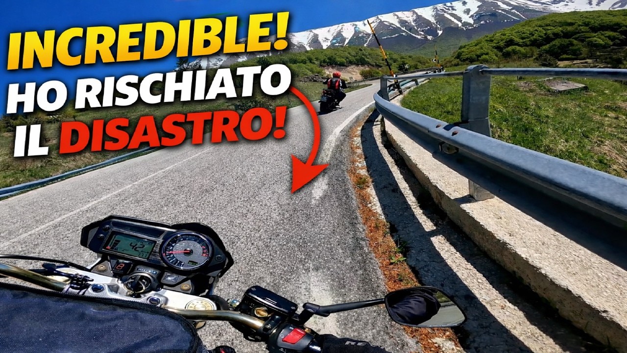 U51-PT2! STRADA SCIVOLOSA e CURVA TRADITRICE 😱 Due quasi-cadute in moto | Hornet, FZ8, Tracer 900