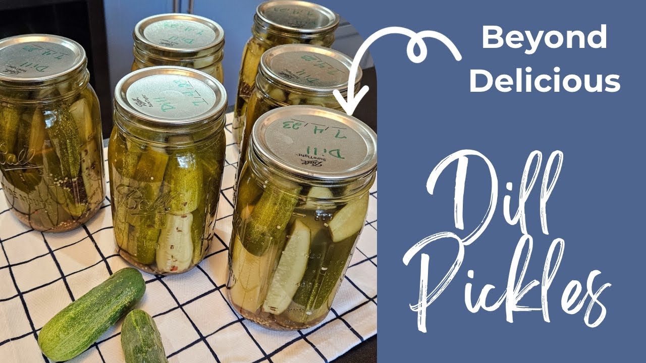 The BEST way To Can Dill Pickles...Just Like Grandma!!