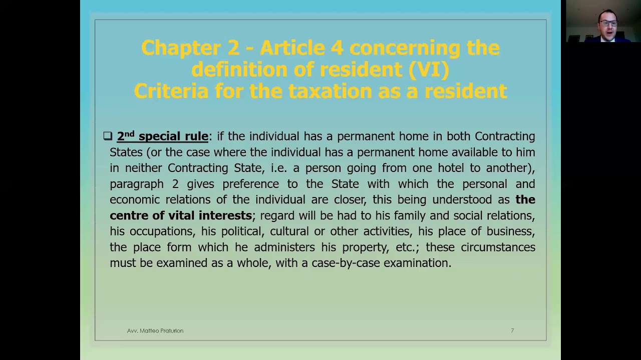 V. The OECD Model Tax Convention - 27/03/2020