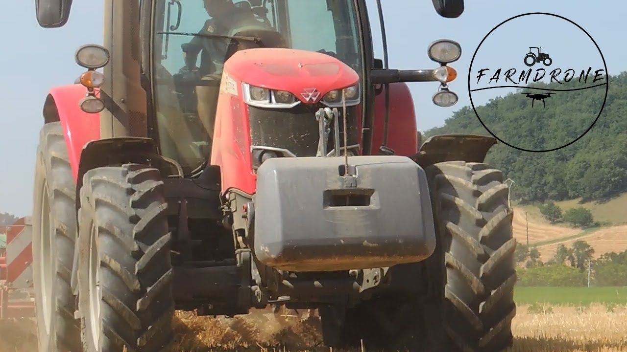 Déchaumage 2019 [DRONE] Massey Ferguson 6714 S