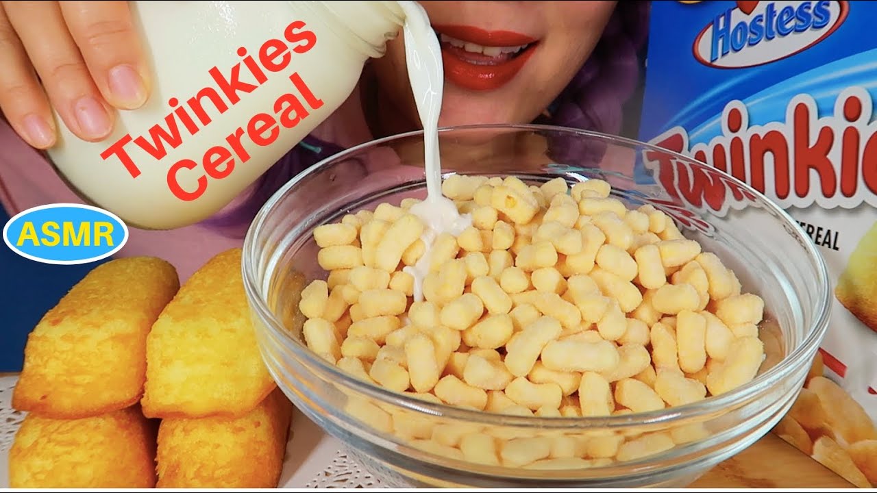 ASMR TWINKIES CEREAL+TWINKIES |미국스낵 트윙키+트윙키 시리얼|CURIE.ASMR