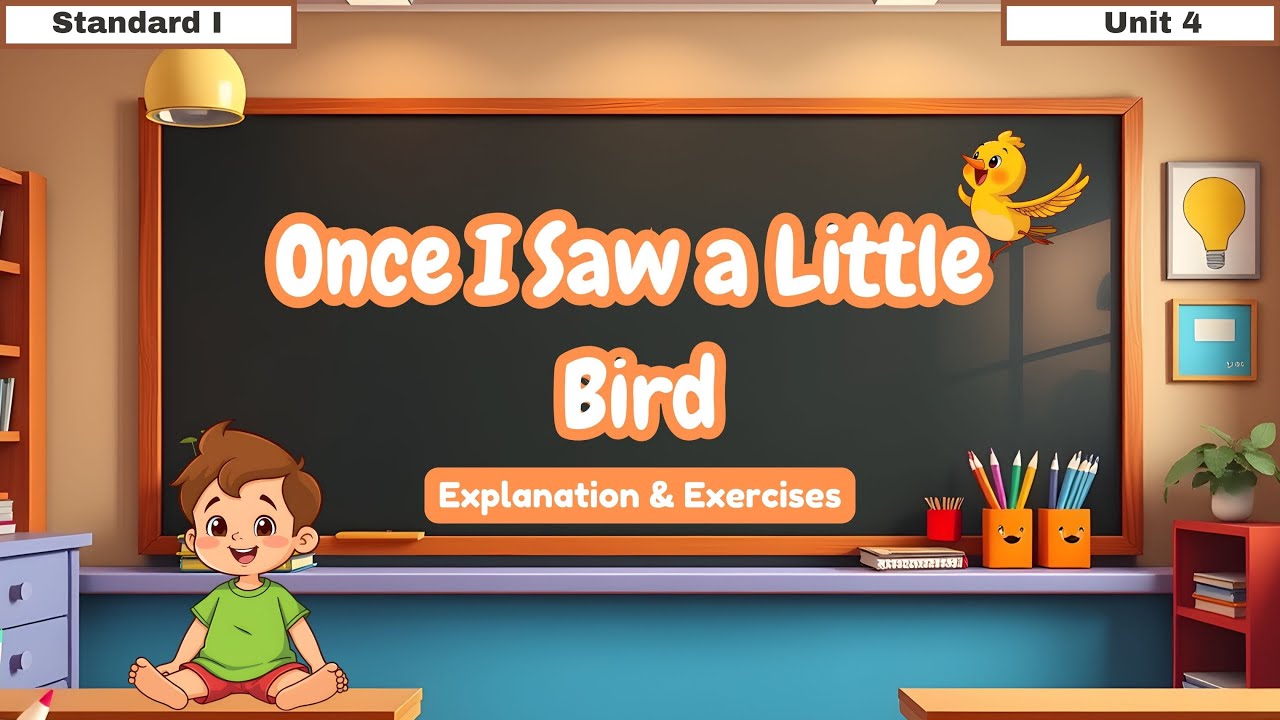Once I Saw a Little Bird| Marigold Class 1 Unit 4 | Lesson in English | #kidslearning #ncert #class1