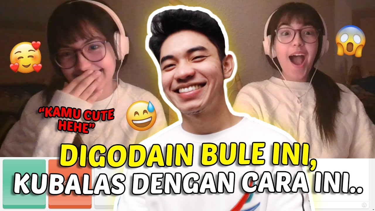 Digodain Sama Bule Ini, Aku Kasih Surprise Begini !! WKWKWK - Ome.TV Internasional