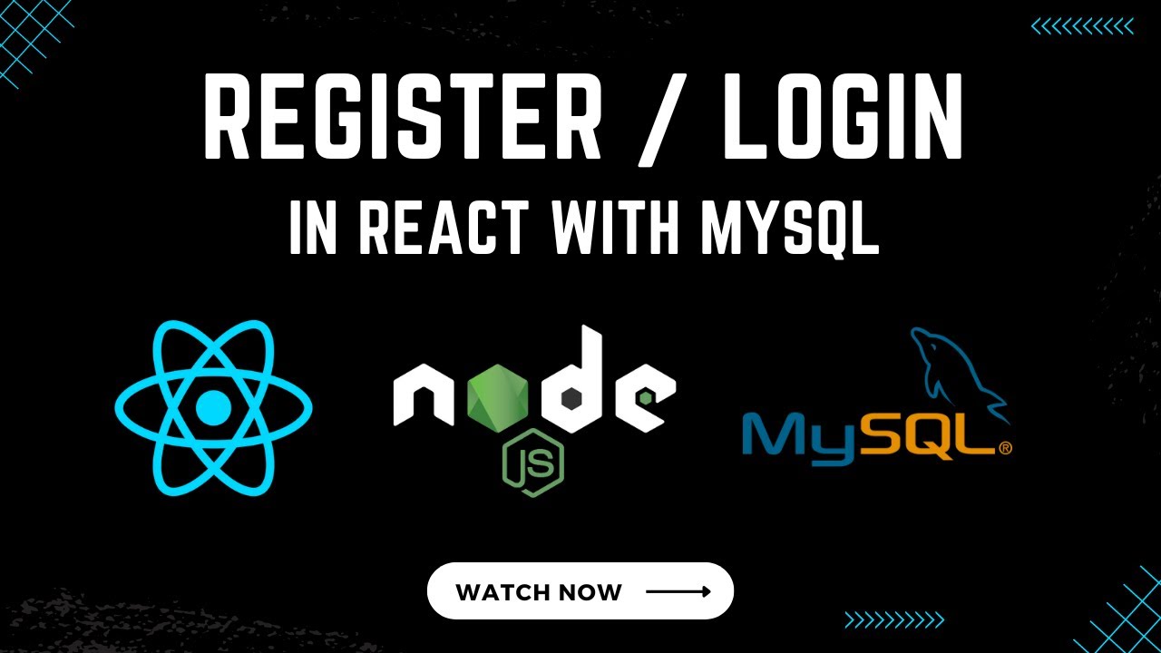 Register and Login in React with MySQL and Node JS