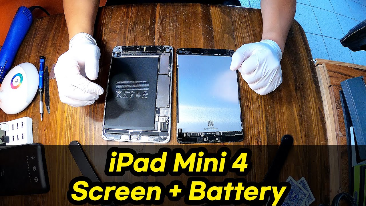 iPad Mini 4 A1550 Screen + Battery Replacement (New 2021 Tutorial!)