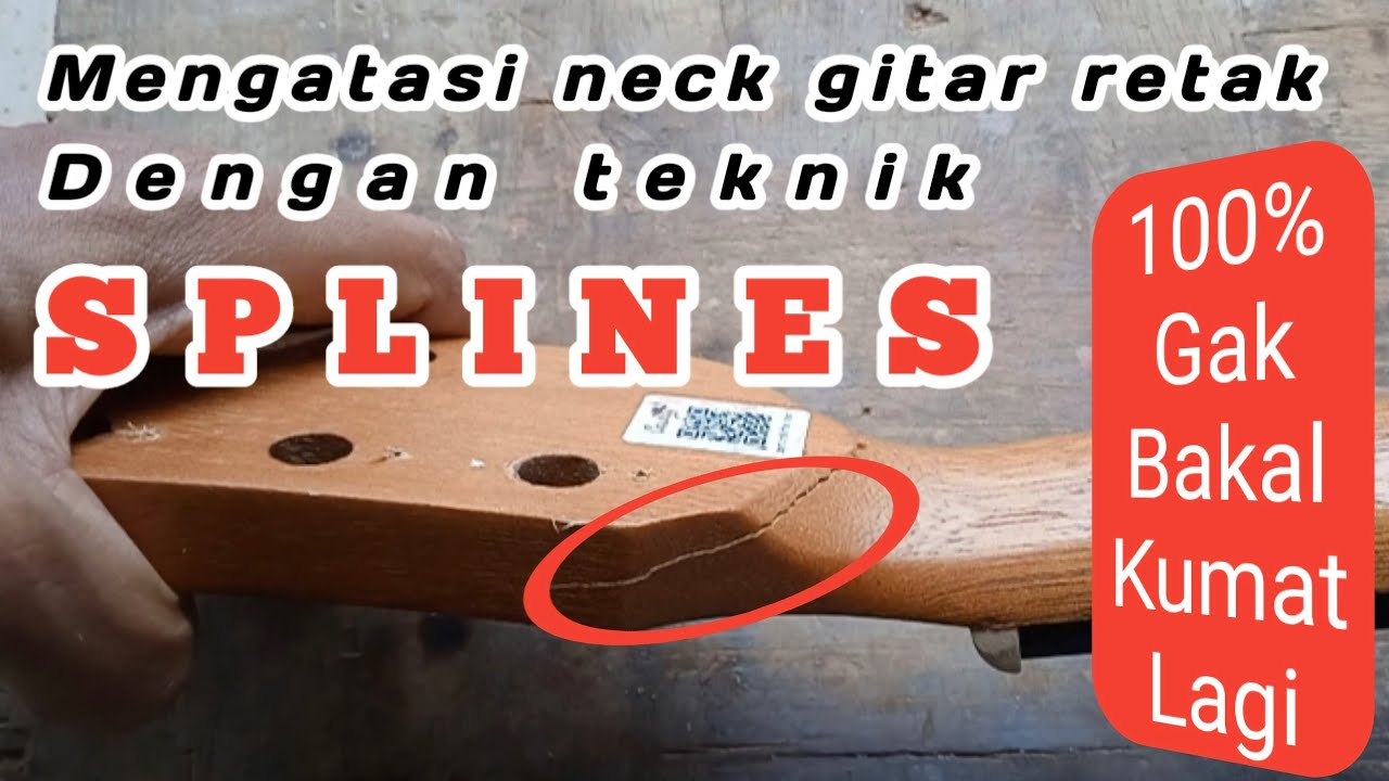 Cara memperbaiki neck gitar retak