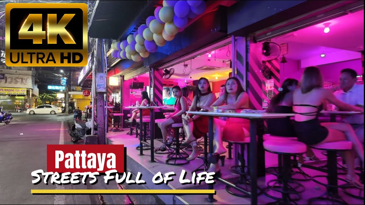 🇹🇭[4K] Streets Full of Life🌃This Is Pattaya at Night
