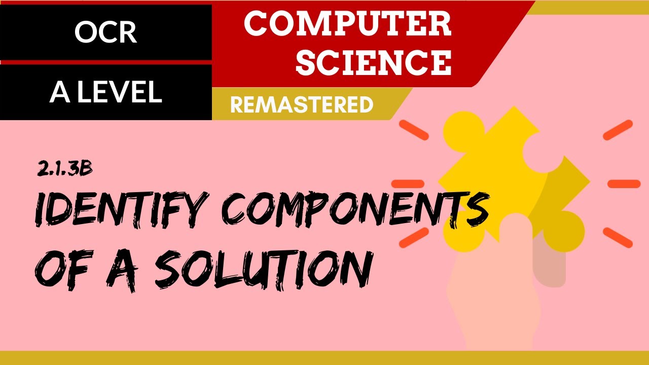 125. OCR A Level (H046-H446) SLR20 - 2.1 Identify components of a solution