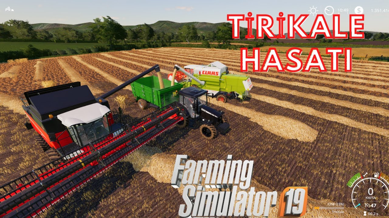 FS19!!TİRİKALE HASATI///T&Uuml;MOSAN MAKXİMA 9115