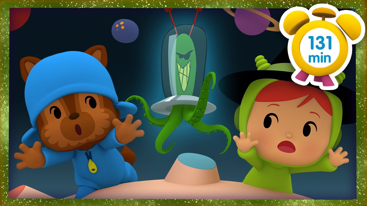 🕸POCOYÓ en ESPAÑOL - Viaje espacial en Halloween [131 min] CARICATURAS y DIBUJOS ANIMADOS para niños