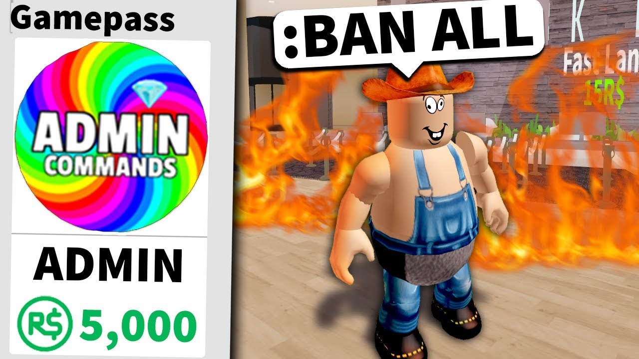 Buying ROBLOX admin... then ruining their game