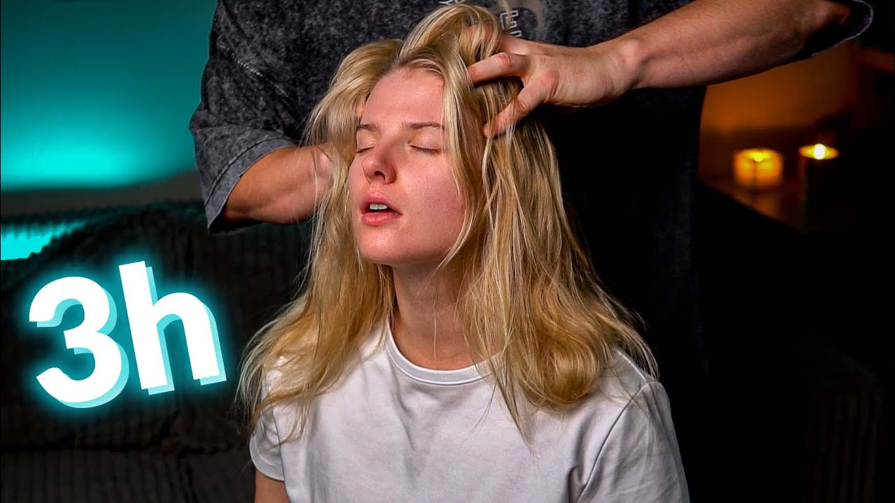 ASMR Sleep Aid (3HR) | Head Scratches & Gentle Skin Triggers | Pure Relaxation (No Talking)