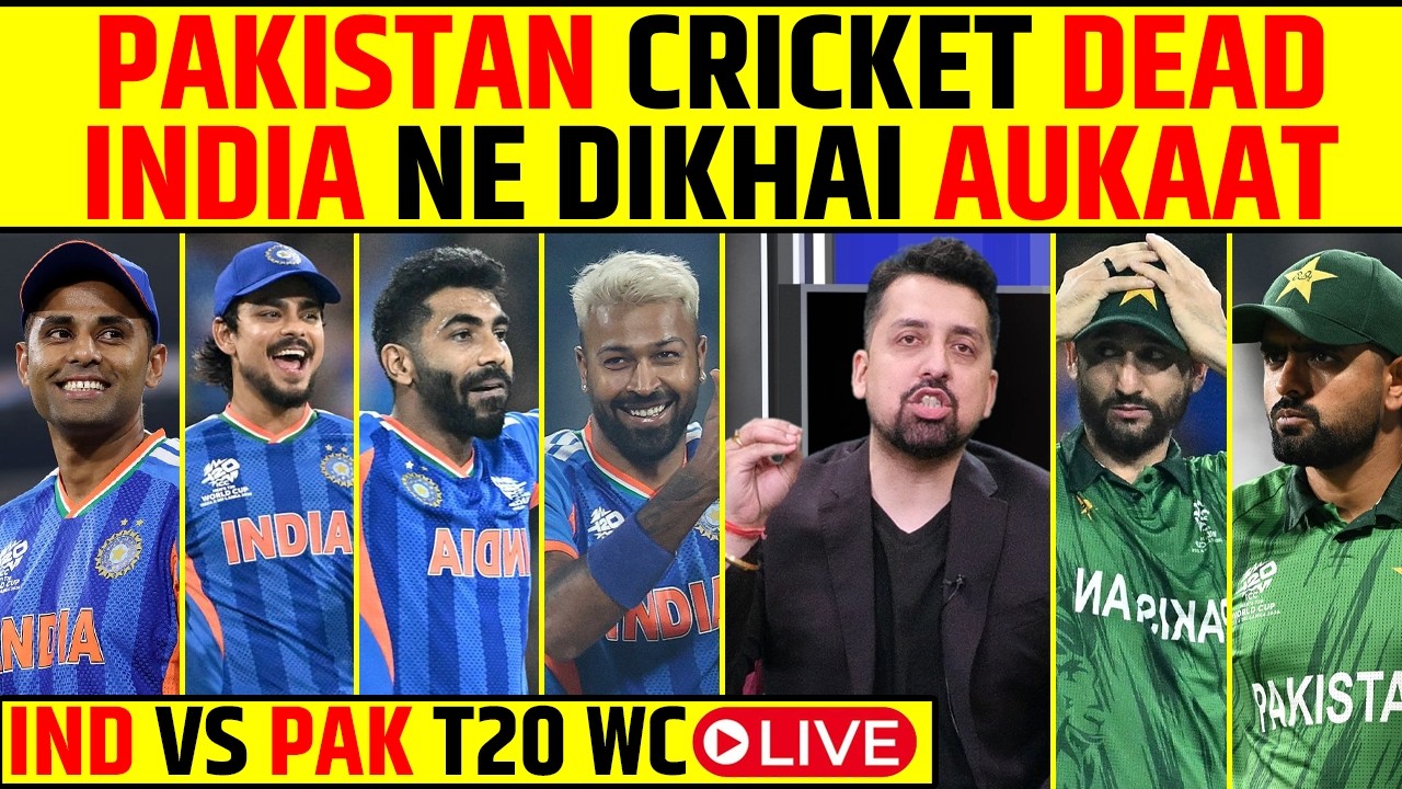 🔴INDIA VS PAKISTAN T20 WC LIVE: BIGGEST RIVALRY OF ALL TIME IS HERE! #indvspak #t20worldcup2026