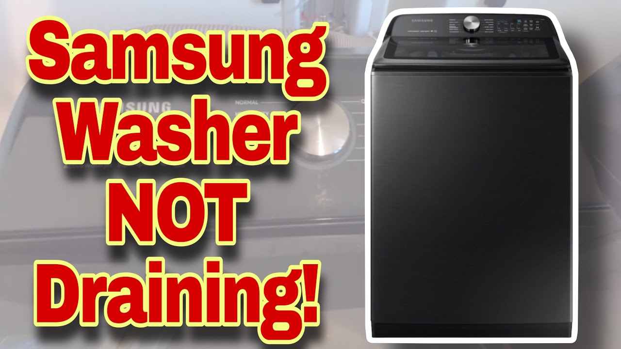 Как исправить ошибку «Стиральная машина Samsung с верхней загрузкой не сливает воду!» | Вода заст...