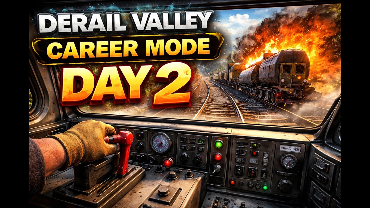 WE HAD BRAKES. PAST TENSE. Derail Valley Career Mode Part 2. #PositiveVibesOnly