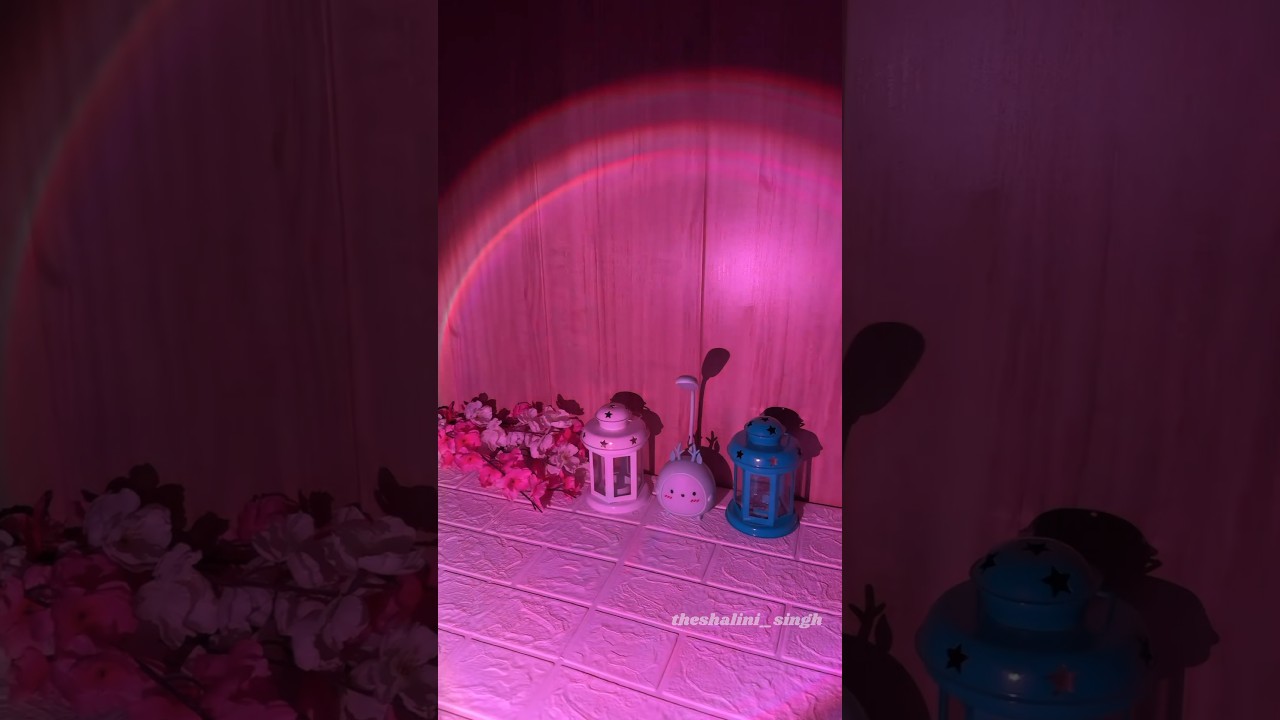 Link in bio📎. Meesho finds aesthetic sunset lamp in 304/-. #youtubeshorts #shorts