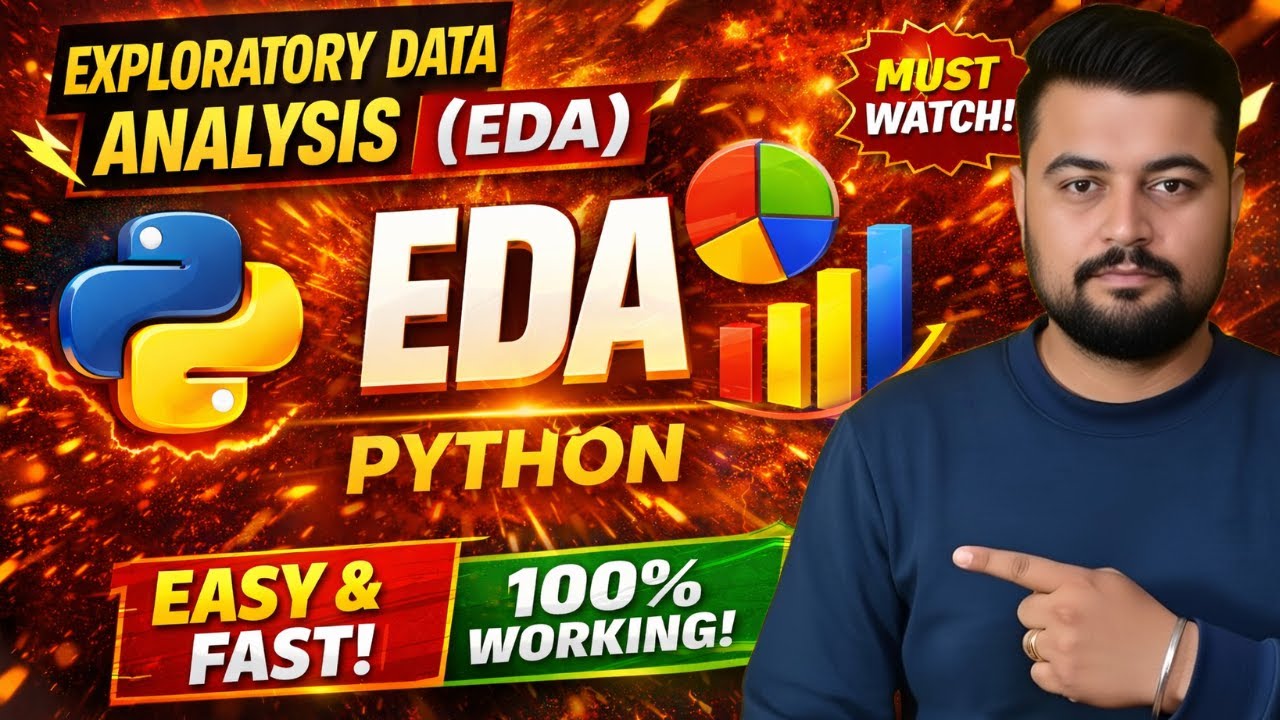 #145 Python | Exploratory Data Analysis (EDA) | identify patterns & data's characteristics | Hindi