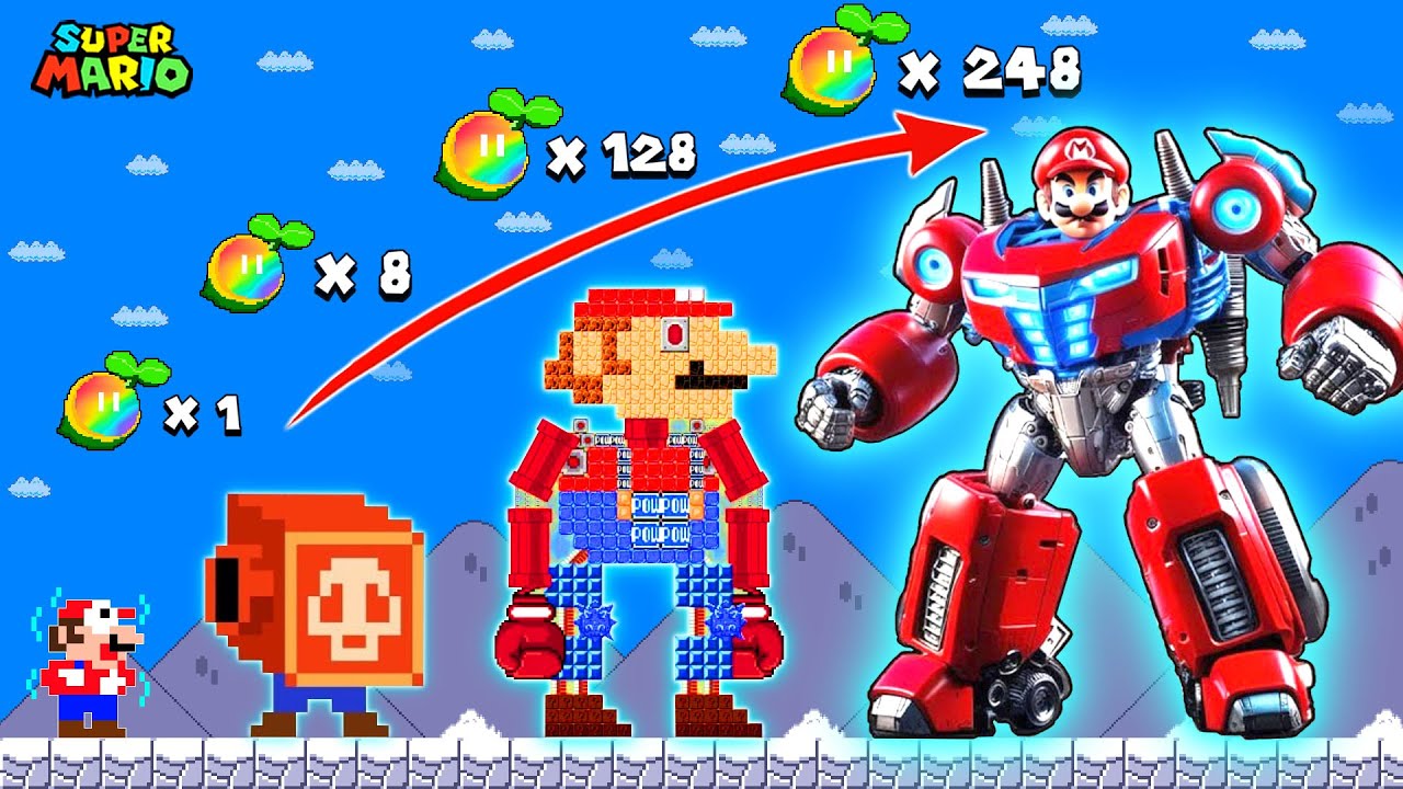 Super Mario Bros. When Every Seed Makes Mario Become ROBOT!