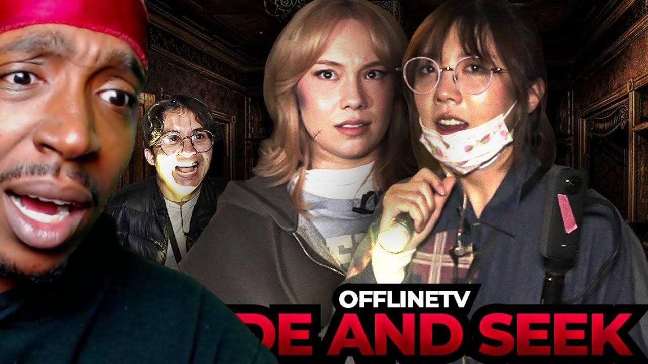 REACTION TO OFFLINE TV HAUBNTED MANSION HIDE AND SEEK