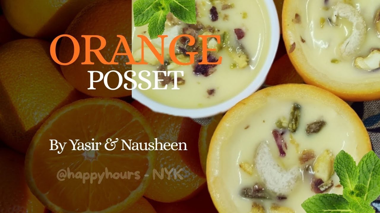 Orange Posset🍊| Creamy Dessert😋#viral